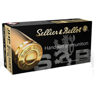 Sellier & Bellot SB9D 9mmLuger 124gr Jacketed Hollow Point 50 Per Box/20 Case Centerfire, Handgun Ammunition