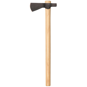 Cold Steel CS90TH Trail Hawk 2.25 in Blade 1055 Carbon Steel Blade American Hickory Handle 22 in Long Tomahawk w/Hammer