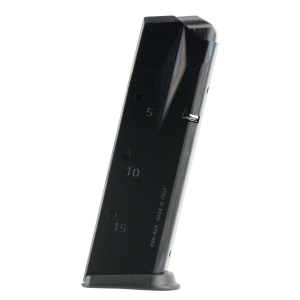 Mec-Gar MGP22815B Standard Blued Detachable 15rd 9mm Luger for Sig P229/P228, Magazine