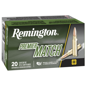 Remington Ammunition 22106 Premier Match 223 Rem 62 gr Hollow Point Match (HPM) 20 Per Box/ 10 Cs