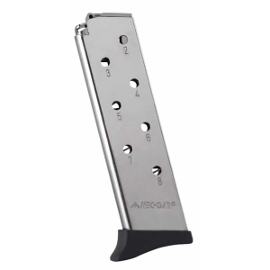 Mec-Gar MGBT3808N Standard 8rd Detachable w/Finger Rest 380 ACP Fits Bersa Thunder Nickel Carbon Steel, Magazine