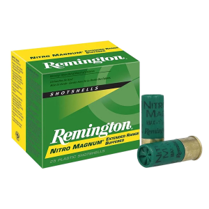 Remington Ammunition 20376 Nitro Magnum 12Gauge 3 in 1 5/8oz 6Shot 25 Per Box/10 Case, Shotgun Shells