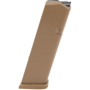 Glock 47487 G17/19 17rd 9mm Luger Fits Glock 17/19X Coyote Tan Polymer, Magazine