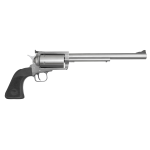 Magnum Research BFR460SW10 BFR Long Cylinder Large Frame 460 S&W Mag 5 Shot, 10 in Brushed Stainless Steel Barrel, Cylinder & Frame, Black Rubber Grip, Exposed Hammer , Revolver