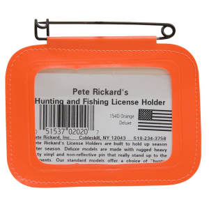 Rickards Hunting License Holder Single Orange 154D