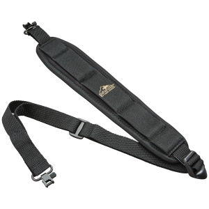 Butler Creek 81013 Comfort Stretch, Rifle Sling Black Neoprene w/Non-Slip Grippers Adjustable Design & QD Swivels