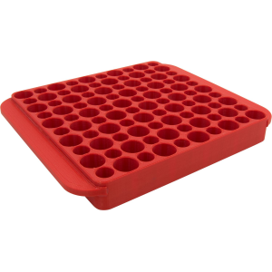 Hornady 480042 Magnum Reloading Block Red Multi Caliber Plastic 50rd