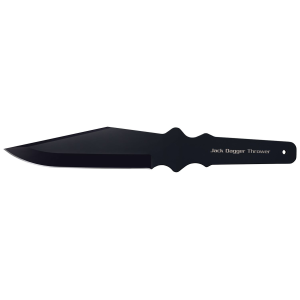 Cold Steel CS80TJDZ Jack Dagger Thrower 7.50 in Fixed Plain Clip Point Black 1050 High Carbon, Knife