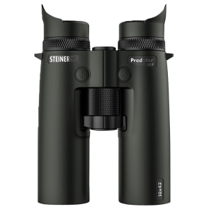 Steiner 2057 Predator 10x42mm Fast-Close Focus, Black Makrolon w/Rubber Armor Features Range-Finding Binoculars