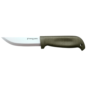 Cold Steel CS20NPK Finn Hawk 4 in Fixed Plain Cryo 4116 SS Blade/OD Green TPR Handle, Knife
