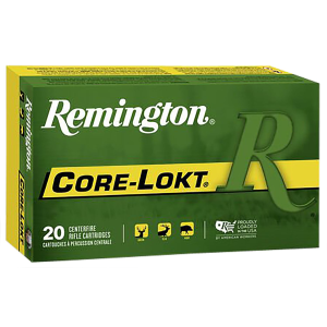 Remington 29049 Core-Lokt 6mmCreedmoor 100gr Pointed Soft Point Core-Lokt 20 Per Box/10 Case Centerfire, Rifle Ammunition