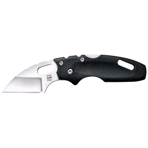 Cold Steel CS20MT Tuff Lite Mini 2 in Folding Sheepsfoot Plain 4034 SS Blade, 3 in Black Griv-Ex Handle, Includes Pocket Clip, Knife