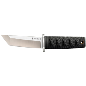 Cold Steel CS17DA Kyoto I 3.25 in Fixed Plain Tanto 8Cr13MoV SS Blade/Black Contoured Kray-Ex Handle, Knife