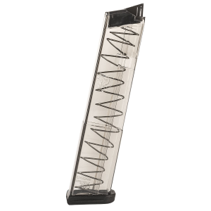 ETS Group GLK4212, Pistol Mags 12rd Extended 380 ACP Compatible w/ Glock 42 Clear Polymer, Magazine