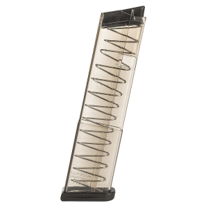 ETS Group GLK4312, Pistol Mags 12rd 9mm Luger Compatible w/ Glock 43 Clear Polymer, Magazine