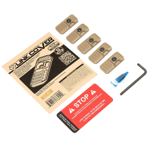 Strike Industries LINKCOVERFDE LINK Cover FDE Polymer for M-lok & Keymod Rails 5 Pack