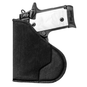 Sentry 35WB06BK HexGrip IWB Black Nylon Pocket Fits Glock 19/23/35, Holster
