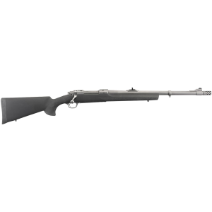 Ruger 57101 Hawkeye Alaskan Full Size 338 Win Mag 3+1 20Matte Stainless Steel Threaded Barrel, Integral Scope Mounts Stainless Steel Receiver, Black Hogue OverMolded Synthetic Stock, Rifle