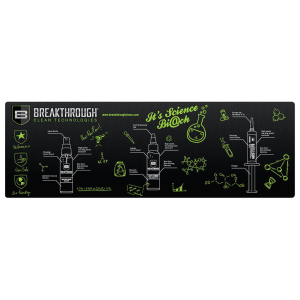 Breakthrough Clean BTRGMR Cleaning Mat, Rifle Polyester Top w/Neoprene Rubber Backing 12 in x 36 in