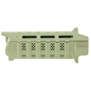 Strike STRIKEHGCFD Viper Carbine Length Handguard AR-Platform FDE, Black Inserts Polymer