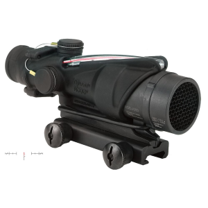 Trijicon 100230 ACOG Black Hardcoat Anodized 4x32mm Illuminated Red Chevron Reticle,, Rifle Scope