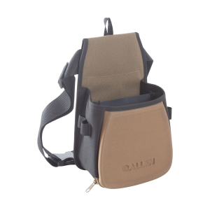 Allen 8303 Eliminator Basic Double Compartment Shooting Bag Black w/Tan Accents, Elastic Loops, Side Pockets & Molded Components 7 x 4.75 x 12 Exterior Dimensions