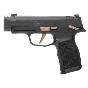 Sig Sauer 365XL9ROSEMS P365XL Rose 9mm Luger 12+1 3.10 in Black Barrel, Black Nitron Integrally Compensated/Optic Ready/Serrated w/ inRose in Engraved Slide, Black Steel Frame w/Matte Rose Controls, Black Polymer w/Rose Engraved Grips, Pistol