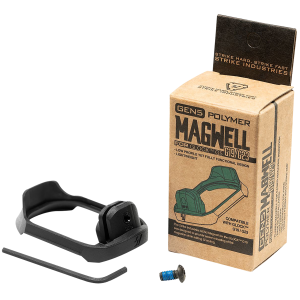 Strike Industries G5MAGWELL19 Flared Magwell 9mm Luger/40 S&W Compatible w/Glock 19/23 Gen5, Black Polymer