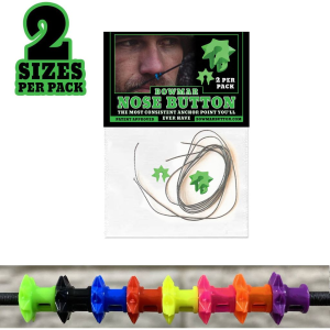 Bowmar Recurve Nose Button Purple 2 pc Small/Large RC-NB-PURPLE