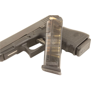 ETS Group GLK1910, Pistol Mags 10rd 9mm Luger Compatible w/ Glock 26/19 Gen1-5 Clear Polymer, Magazine