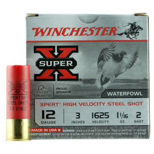 Winchester WEX123M2 Super X Xpert High Velocity 12Gauge 3 in 1 1/16oz 2Shot 25 Per Box/10 Case, Shotgun Shells