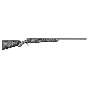 Christensen Arms 8010108600 Mesa FFT 300 PRC 3+1 22 in Threaded Barrel, Tungsten Gray Cerakote, Black with Gray Webbing Stock, Rifle