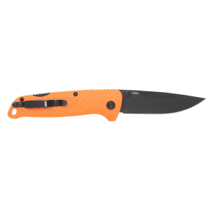 S.O.G SOG13110243 Adventure LB 3.50 Fold Plain Orange Black TiNi 5Cr15MoV Blade, Blaze Orange Textured GRN Handle, Knife
