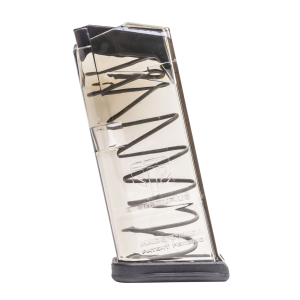 ETS Group GLK27, Pistol Mags 9rd 40 S&W Compatible w/ Glock 27 Clear Polymer, Magazine