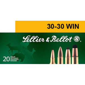 Sellier & Bellot SB3030A 30-30Win 150gr Soft Point 20 Per Box/25 Case Centerfire, Rifle Ammunition