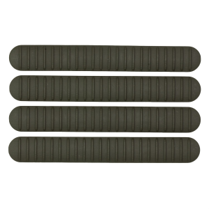 B5 Systems Rail Covers RCM-1260, 4 Pack, Fits M-LOK Rails, Matte, Olive Drab Green RCM-1260
