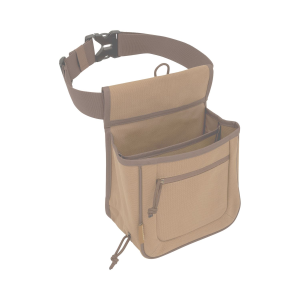 Allen 8332 Rival Double Compartment Shell Bag Tan Canvas Holds 2 Boxes of 2 3/4 in 12 Gauge Shells Side By Side