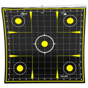 Allen EZ AIM Adhesive 15221-30, Sight Grid, 12.5 in, 30 Pack, Black/Chartreuse 15221-30
