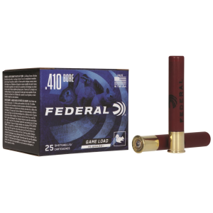 Federal H41275 Game-Shok High Brass 410Gauge 2.50 in 1/2oz 7.5Shot 25 Per Box/10 Case, Shotgun Shells