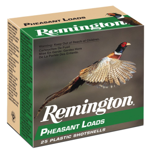 Remington Ammunition 20046 Pheasant 12Gauge 2.75 in 1 1/4oz 4Shot 25 Per Box/10 Case, Shotgun Shells