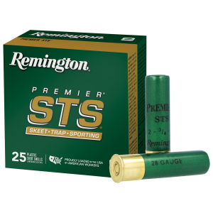 Remington Ammunition 28053 Premier STS 28 Gauge 2.75 in 3/4 oz 9 Shot 25 Per Box/ 10 Cs, Shotgun Shells