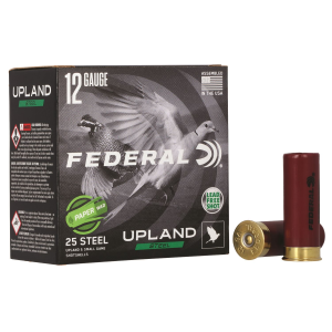 Federal USH122W75 Upland Field & Range Paper Wad 12Gauge 2.75 in 1oz 7.5Shot 25 Per Box/10 Case, Shotgun Shells