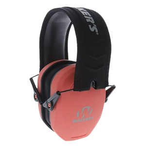 Walkers GWPRSMPASCOR Razor Slim Passive Muff 27 dB Over the Head Coral/Black Polymer
