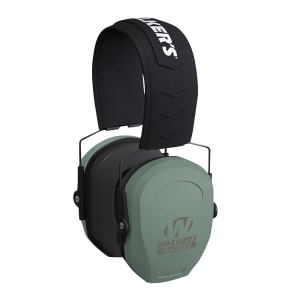 Walkers GWPRSMPASSGN Razor Slim Passive Muff 27 dB Over the Head Sage Green/Black Polymer