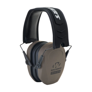 Walkers GWPRSMPASFDE Razor Slim Passive Muff 27 dB Over the Head FDE/Black Polymer