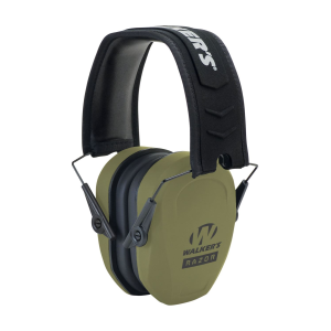 Walkers GWPRSMPASODG Razor Slim Passive Muff 27 dB Over the Head OD Green/Black Polymer