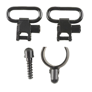 Uncle Mikes 15932 Magnum Band Swivel Set made of Steel with Blued Finish, 1 in Loop Size, Quick Detach 115 SG-2 Style for Most 12 Gauge, Shotguns Swivels