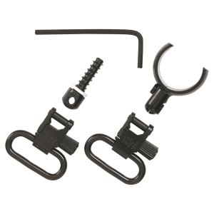 Uncle Mikes 15922 Magnum Band Swivel Set Quick Detach 115 SG-12 Blued 1 in Loop for Winchester 101/201 12 Gauge O/U, Shotgun Swivels