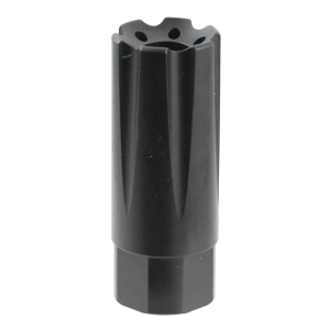 TacFire MZ10209MM Linear Compensator Black Nitride Steel with 1/2 in-36 tpi Threads, 2.26 in OAL, 0.87 in Diameter & Forward Style for 9mm Luger AR-Platform