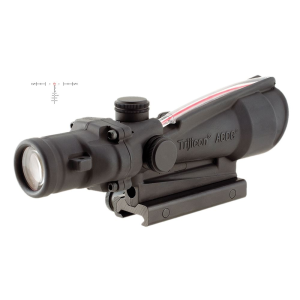 Trijicon 100154 ACOG Black Hardcoat Anodized 3.5x35mm Illuminated Red Horseshoe .308/7.62 BDC Reticle, Rifle Scope